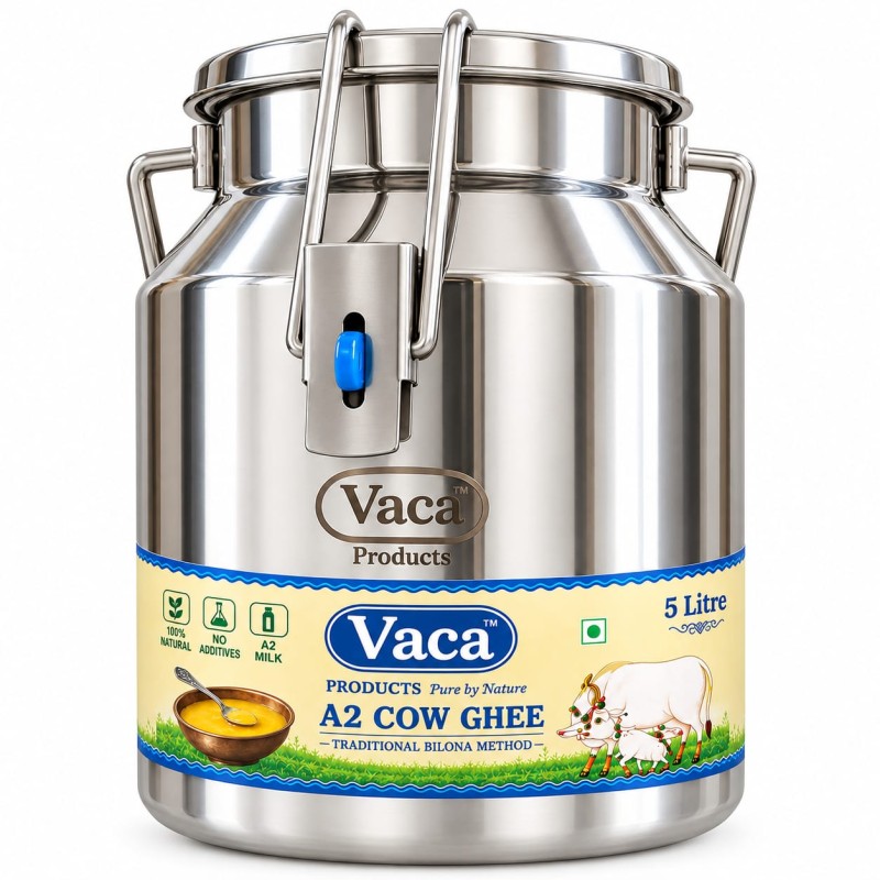 Vaca A2 Cow Ghee – 5 Ltr Family Saver Pack